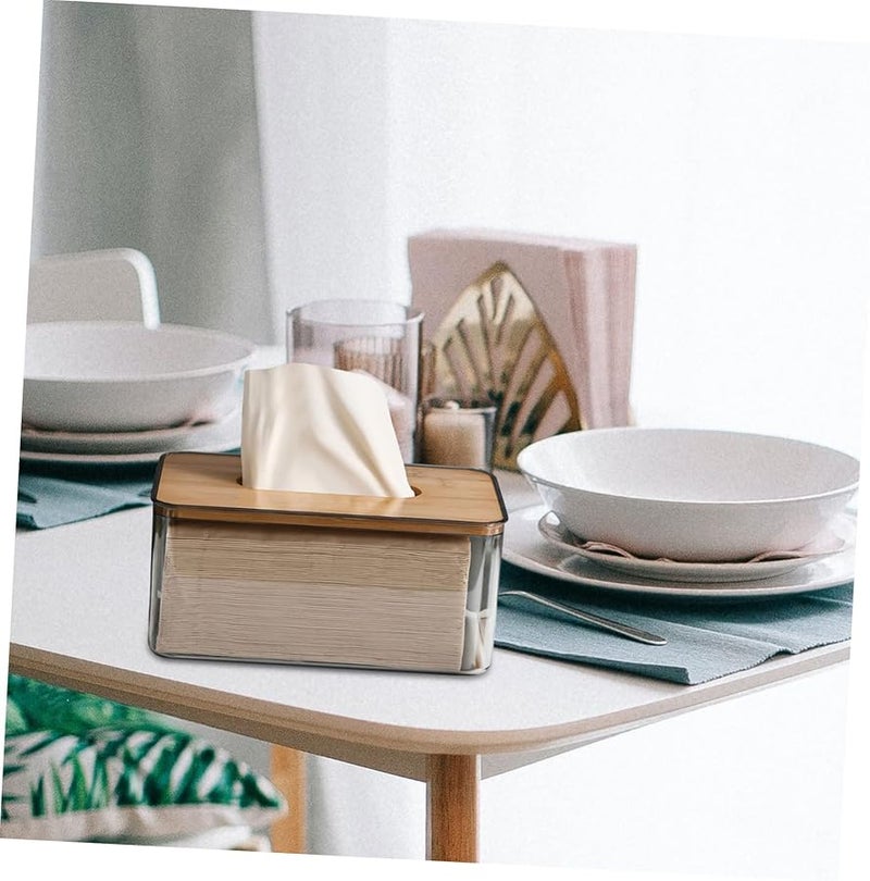 حامل علبة مناديل السيارة متعدد الألوان القابل للطي حاوية تخزين مستطيلة موزع - Image 4